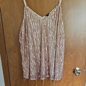 Torrid Gold Sequin Sleeveless Camisole